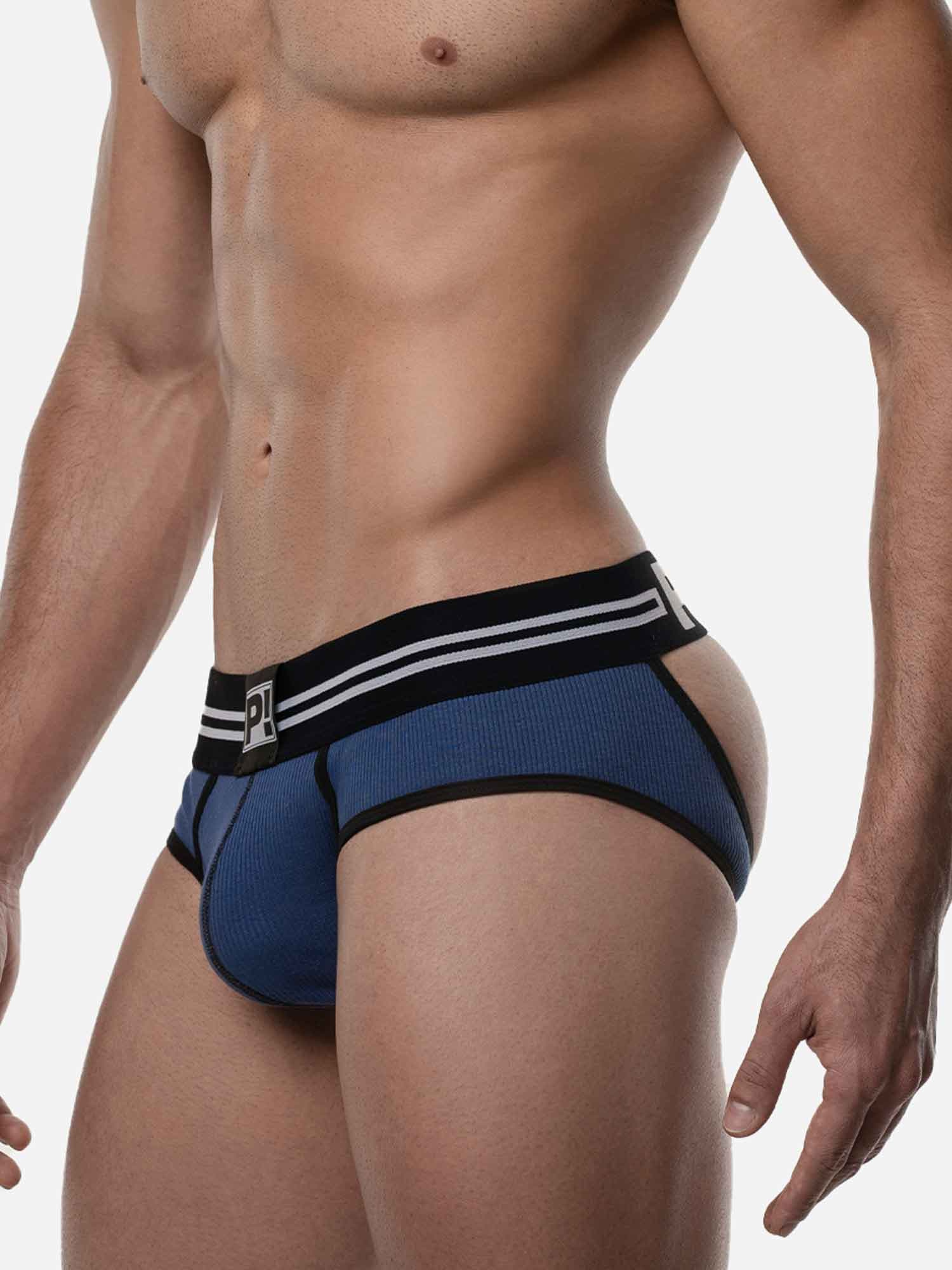 Backless Brief - Blue